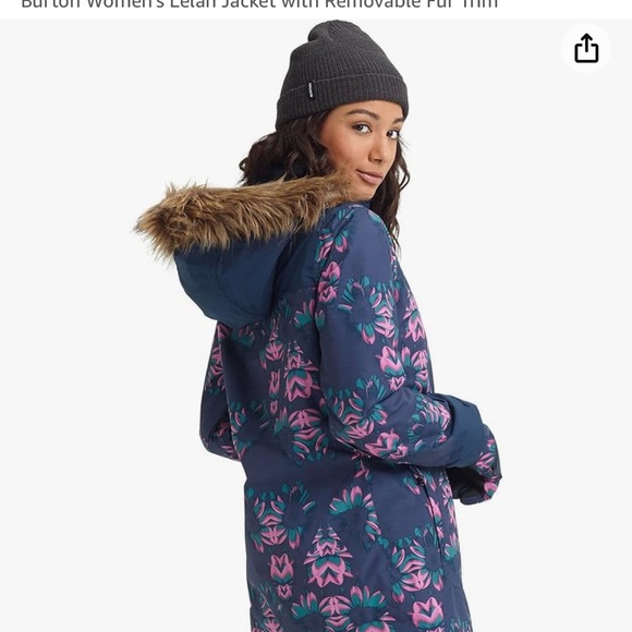 Burton women's Lelah jacket with removable fur trim - Picture 3 of 14